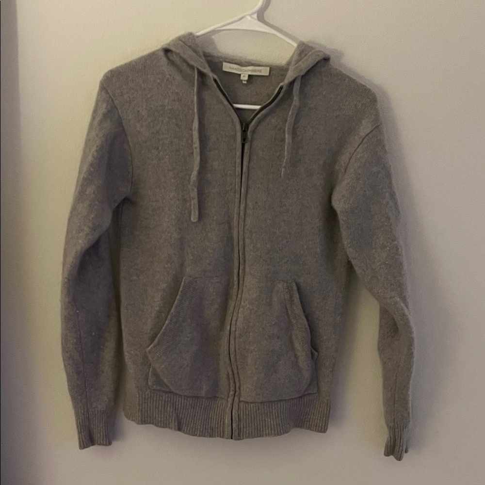 NakedCashmere Women's Gray Zip-Up Sweater